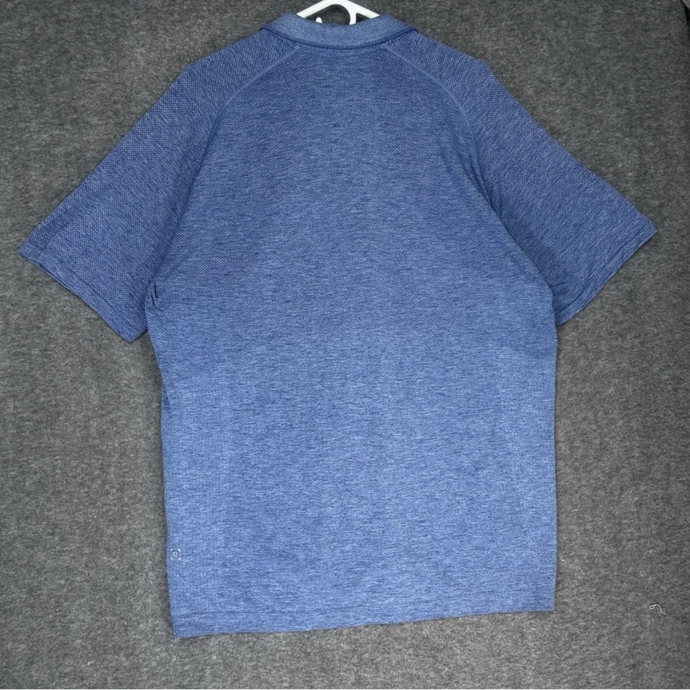 Lululemon Metal Vent Tech Polo Shirt Men's XL Blue Stretch Lightweight Golf - Picture 7 of 10
